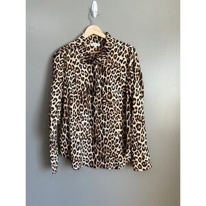 Good American‎ animal print button up shirt  large mobwife #mobwifeaesthetic